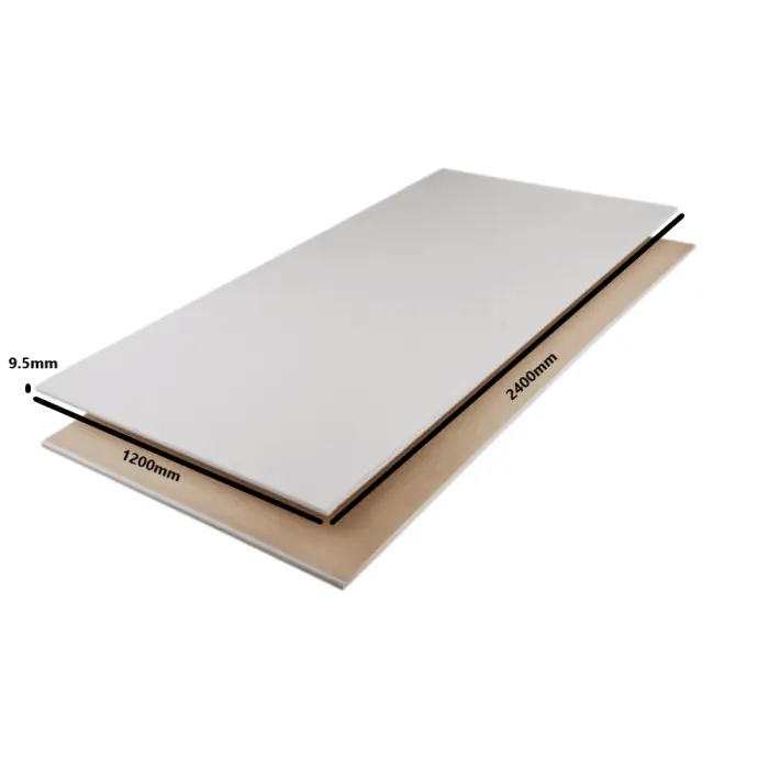 石膏板 （1200mm x 2400mm x 9.5mm)